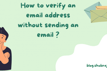 Verify email address without sending an email